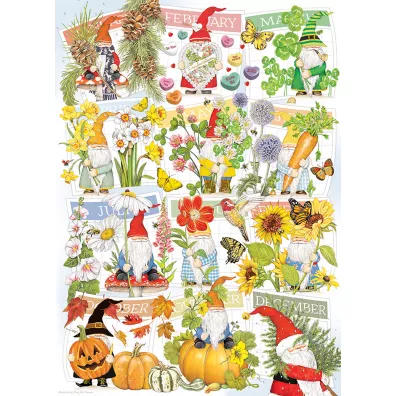 Puzzle 1000 el. Szcz�liwy rok skrzata Cobble Hill