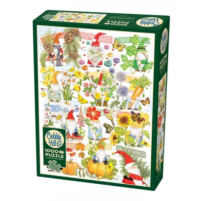Puzzle 1000 el. Szcz�liwy rok skrzata Cobble Hill
