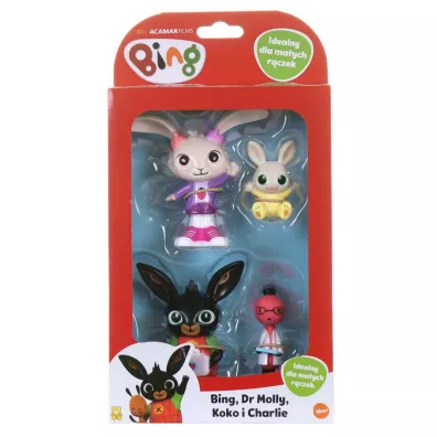 Figurki Bing, Molly, Coco, Charlie