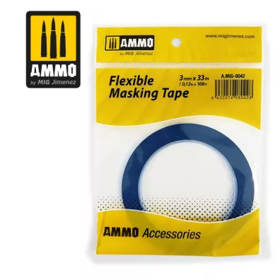 Ammo: Flexible Masking Tape (3 mm x 33 m) 3mmx35m