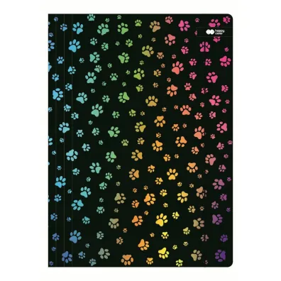Teczka z gumk� A4 Miaow czarna HAPPY COLOR