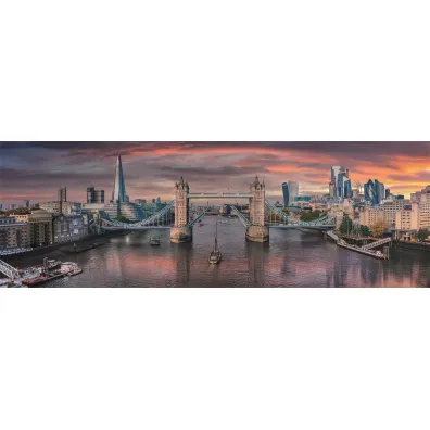 Puzzle 1000 el. Panorama - Across The River Thames Clementoni