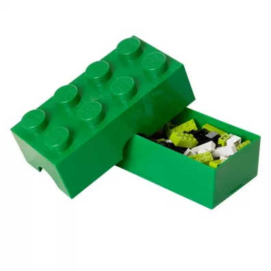 Lunchbox klocek LEGO zielony