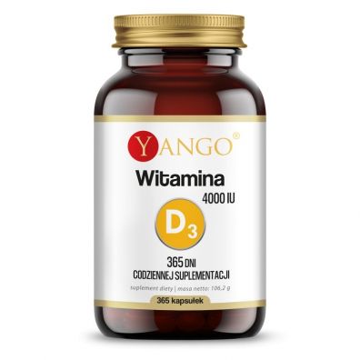 Yango Witamina D3 4000 IU Suplement diety 365 kaps.