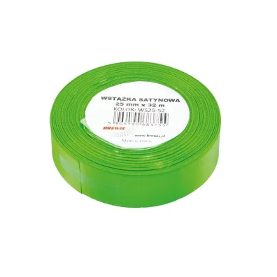 Brewis Wst��ka satynowa zielona 25mm x 32m