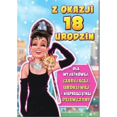 Trend Karnet B6 FUN ma�y, 18 Urodziny damskie - MF35