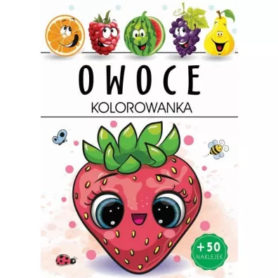 Owoce. Kolorowanka