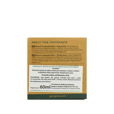 Georganics Mineralna pasta do z�b�w w s�oiku English Peppermint 60 ml