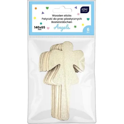 Interdruk Patyczki drewniane 6 szt Angels