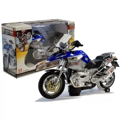 Motocykl na baterie �wiat�o d�wi�k LeanToys