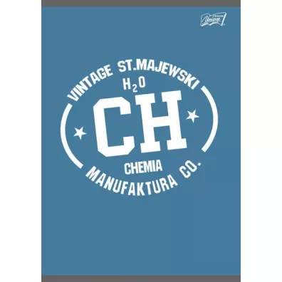 St. Majewski Zeszyt A5 laminowany Chemia - �ciaga kratka 60 kartek