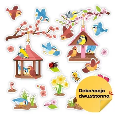 LearnHow Dekoracja wiosenna - Karmniki na ga��zi 20el