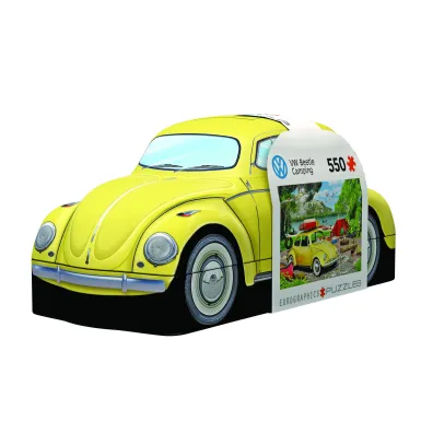 Puzzle 550 el. VW Beetle Camping - Tin metal box Eurographics