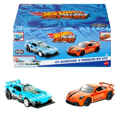 Hot Wheels. Pull-Back Speeders 2-pak mix Mattel