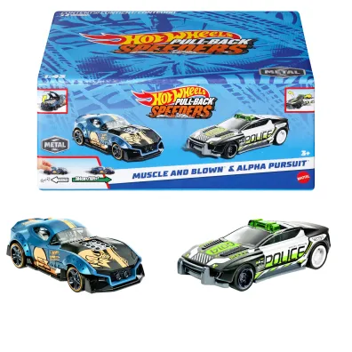 Hot Wheels. Pull-Back Speeders 2-pak mix Mattel