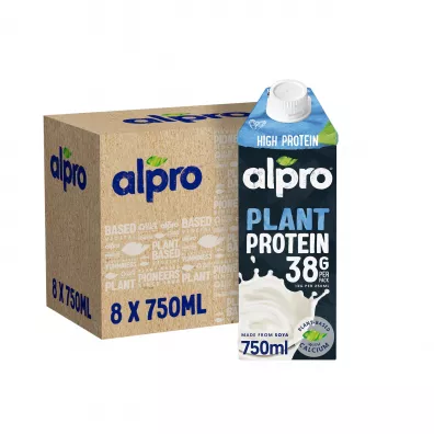 Alpro Plant Protein Napj sojowy wysokobiakowy Zgrzewka 8 x 750 ml