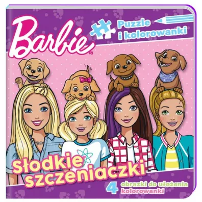 Puzzle i kolorowanki. Barbie. Sodkie szczeniaczki