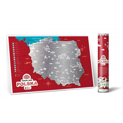 Mapa zdrapka Travel Map Polska
