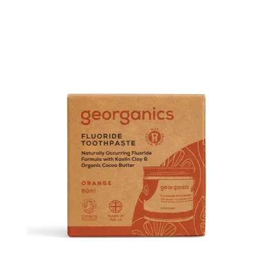 Georganics Organiczna pasta do z�b�w z fluorem w s�oiku, Orange 60 ml