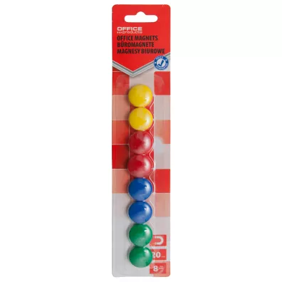 Magnesy do tablic Office Products okrge blister 8szt.