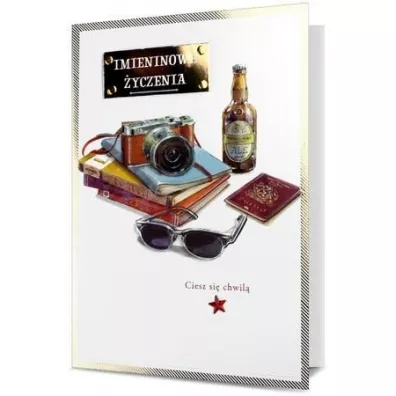 Karnet okazjonalny B6 z kopert� Imieniny M�czyzna PAN DRAGON HM200-1600