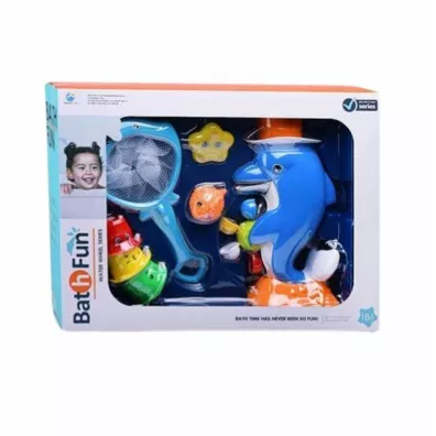 Delfinek z ko�owrotkiem do k�pieli Maksik