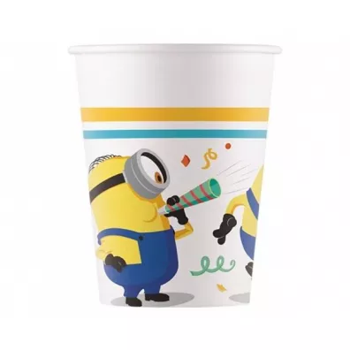 Minionki Kubeczki papierowe Minions Rise of Gru 200 ml 8 szt.