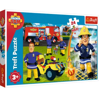 Puzzle maxi 24 el. Dzielny Stra�ak Sam Trefl