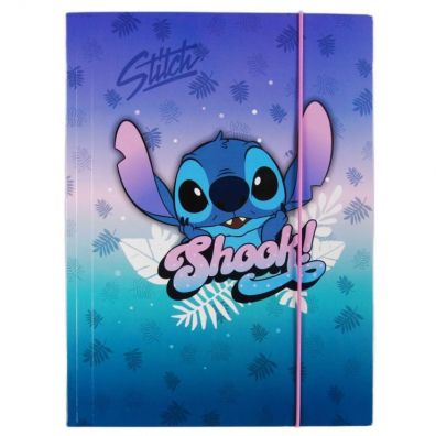 Фото - Папки / короби CoolPack Teczka tekturowa A4 z gumką Disney Core Stitch wzór 2 