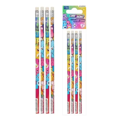 O��wek z gumk� HB Care Bears op. 4 szt. STARPAK 580608