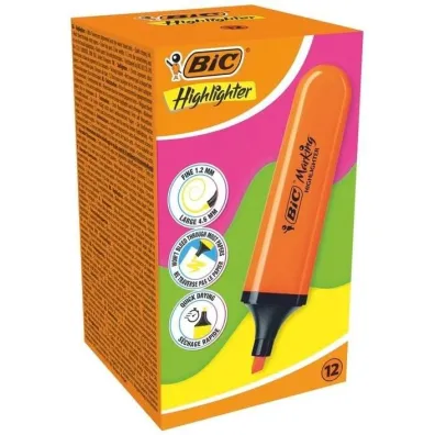 Bic Zakre�lacz Highlighter neon pomara�czowy 12 szt.