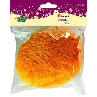 Titanum Ozdoba dekoracyjna Sizal pomara�czowy 30g
