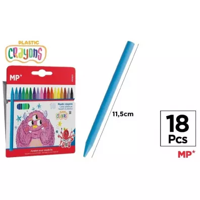 Mp Main Paper Kredki woskowe 18 kolor�w