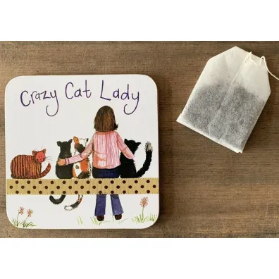 Alex Clark Podk�adka pod kubek C153 Crazy Cat Lady Kociara