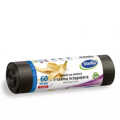 Stella Worki na mieci ekologiczne 60L ztam cigajc 10 szt.