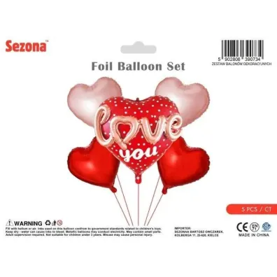 Balony Walentynkowe serca