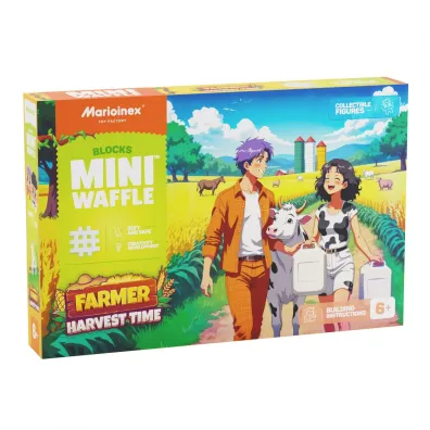 Mini Waffle KLOCKI KONSTR WAFLE MINI 100EL CZAS ZBIOROW PUD