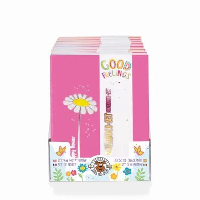 Good Feelings Happy Flowers Zestaw notatnik�w 3x32k.