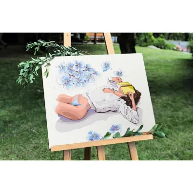 Twoje Hobby Malowanie po numerach - Przerwa na czytanie 40x50cm