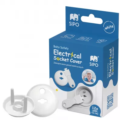 Sipo Zestaw zabezpiecze� kontakt�w za�lepki gniazd elektrycznych bia�e