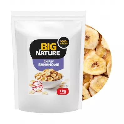 Big Nature Chipsy bananowe Du�a Paka 1 kg