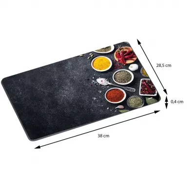 Kesper Szklana deska do krojenia i serwowania 38x28,5 cm