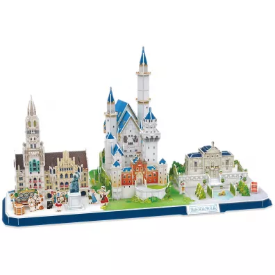 Puzzle 3D 178 el. City Line Bavaria Cubic Fun