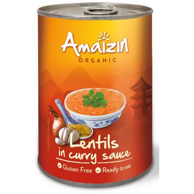 Amaizin Soczewica w sosie curry bezglutenowa (puszka) 420 g Bio