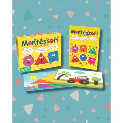 Montessori Ucz si� sam. Karty edukacyjne. Kszta�ty i kolory. Uk�adaj i ucz si�