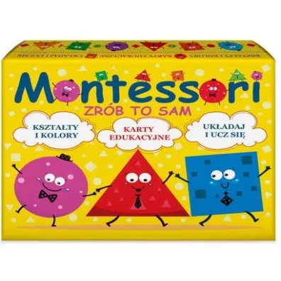 Montessori Ucz si� sam. Karty edukacyjne. Kszta�ty i kolory. Uk�adaj i ucz si�
