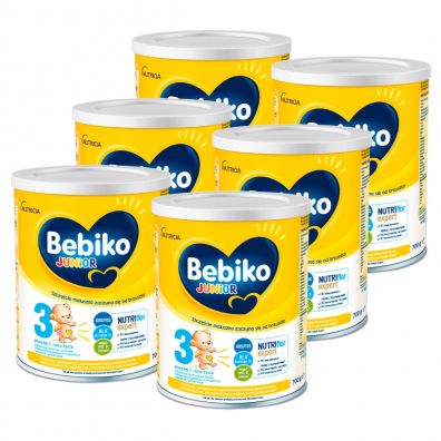 Bebiko Junior 3 Odżywcza formuła na bazie mleka dla dzieci powyżej 1. roku życia zestaw 6 x 700 g