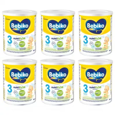 Bebiko Junior 3 Odywcza formua na bazie mleka dla dzieci powyej 1. roku ycia zestaw 6 x 700 g