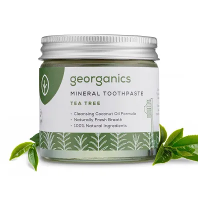 Georganics Mineralna pasta do z�b�w w s�oiku, Tea Tree 60 ml