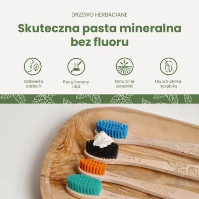 Georganics Mineralna pasta do z�b�w w s�oiku, Tea Tree 60 ml